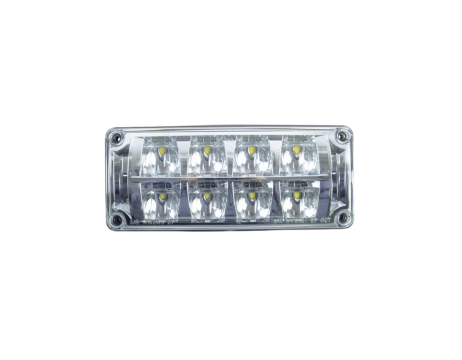 3x7 Diamondback Red LED Scene Light, Horizontal Split, Clear Optics 3x7 Diamondback Red LED Scene Light, Horizontal Split, Clear Optics