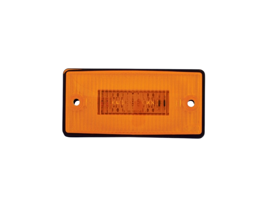 Marker Lights, LED Flush Mount 35 degree Tilt Back, Amber