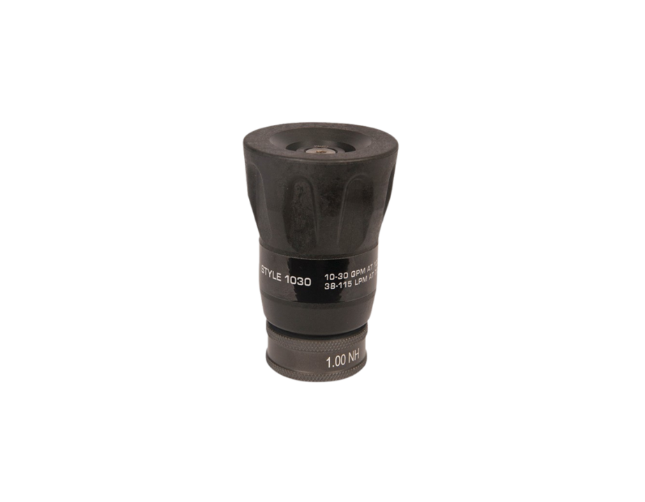 Forestry Handline Nozzle with 1" inlet, NH thread, 10-30 GPM at 100 PSI