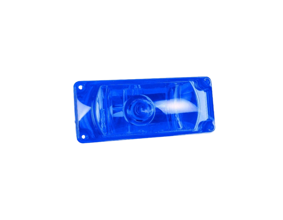 Warning 3x7 Halogen #795X, Panel Blue