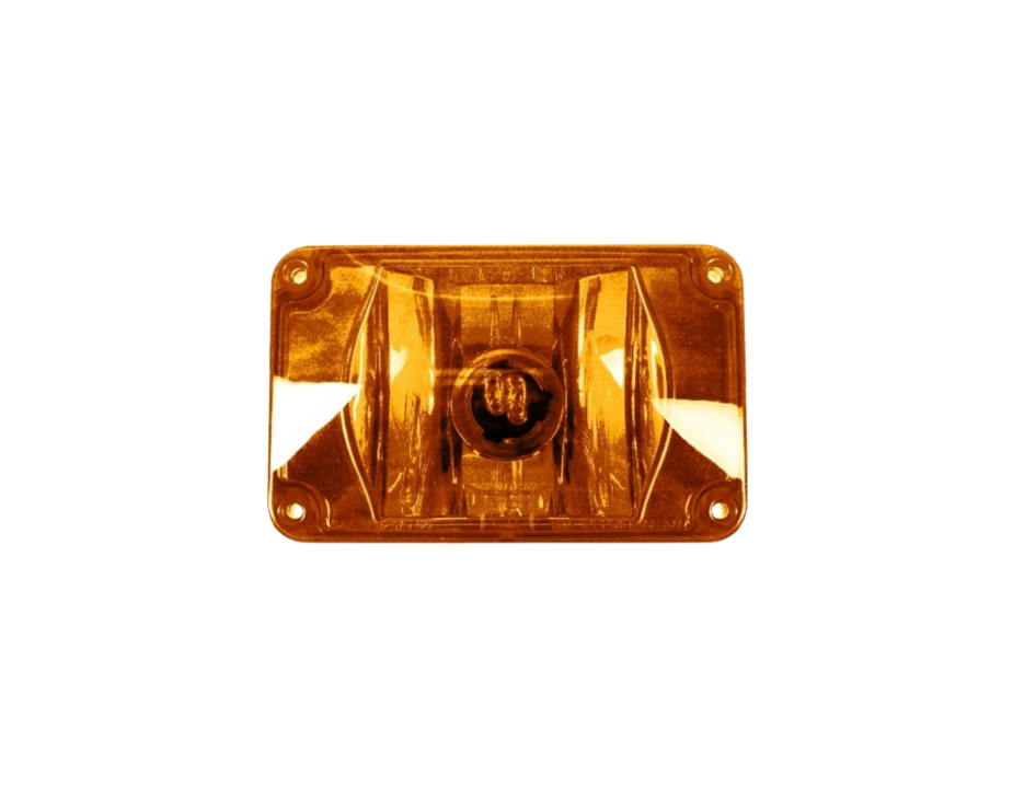Warning, 4x6 Halogen #795X, Panel, Amber