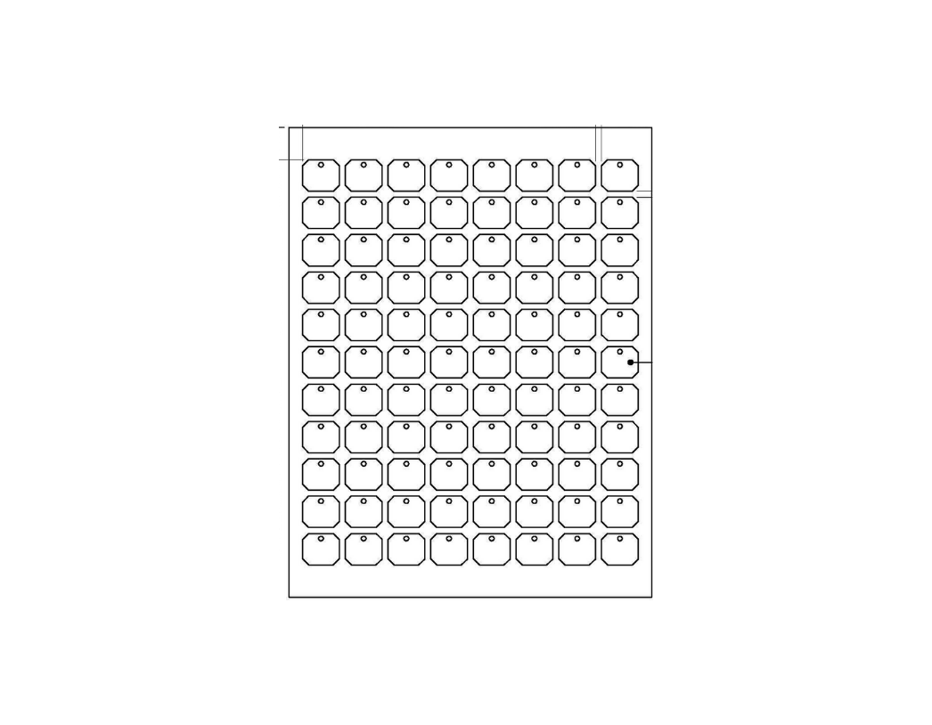 LABEL, KEYSWITCH, 88/SHEET, WHITE