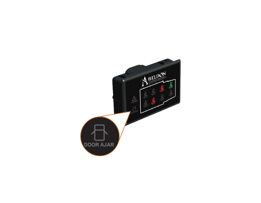Seat Belt Indicator Ambulance with Door and Warning ICONs and PWM Dim