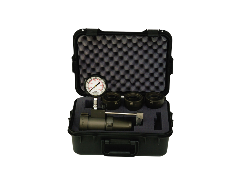 2 1/2'' (65 mm) Flow Test Kit with Case (High Flow Kit)
