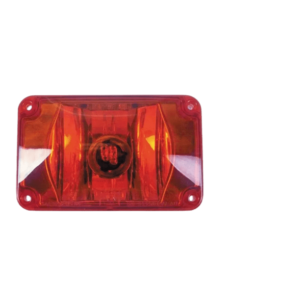 Warning, 4x6 Halogen #795X, Panel, Red