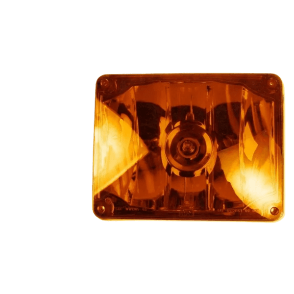 Warning, 7x9 Halogen #795X, Panel, Amber