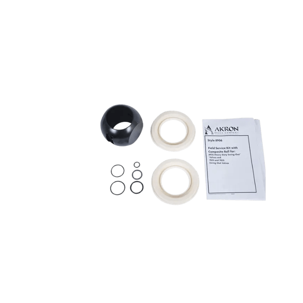 Valve Service Kit for 2.5" Swing Out Valves, including polymer ball