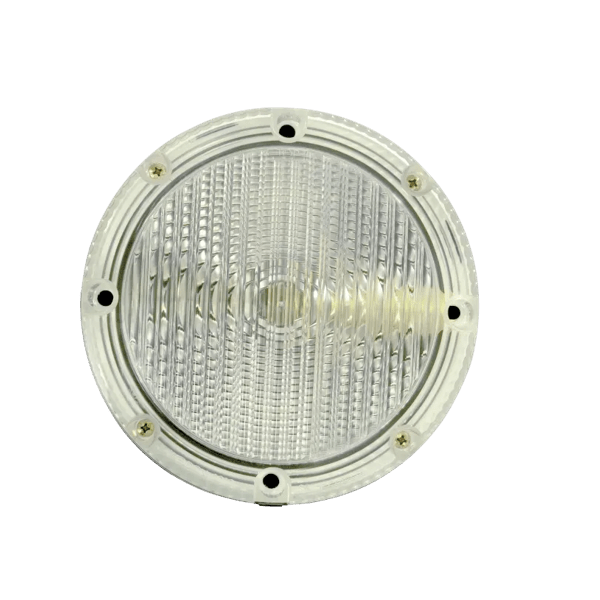 Backup, Single V-LED, 7" Round, Clear Lens