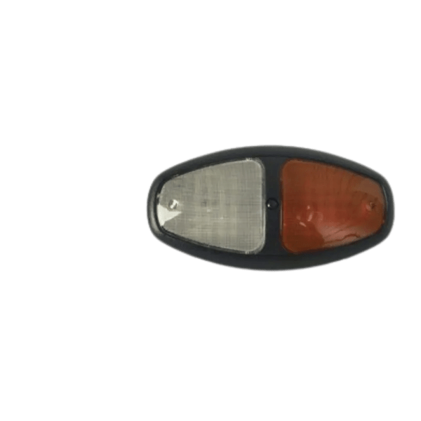 Dual LED Dome, +Batt Sw, Bk Bezel, Red/Clear