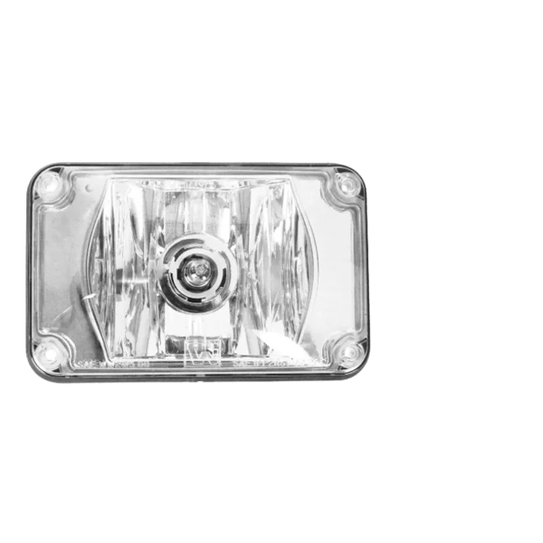 Warning, 4x6 Halogen #795X, Panel, Clear