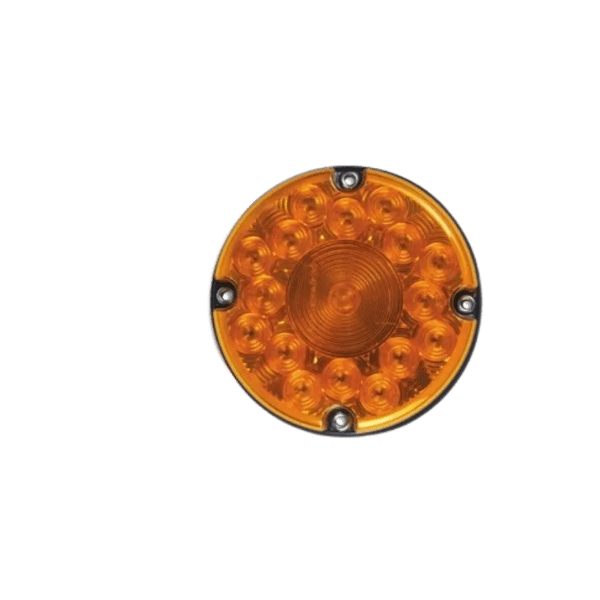 7" SCHOOL BUS LED AMB WARN W/REFLEX