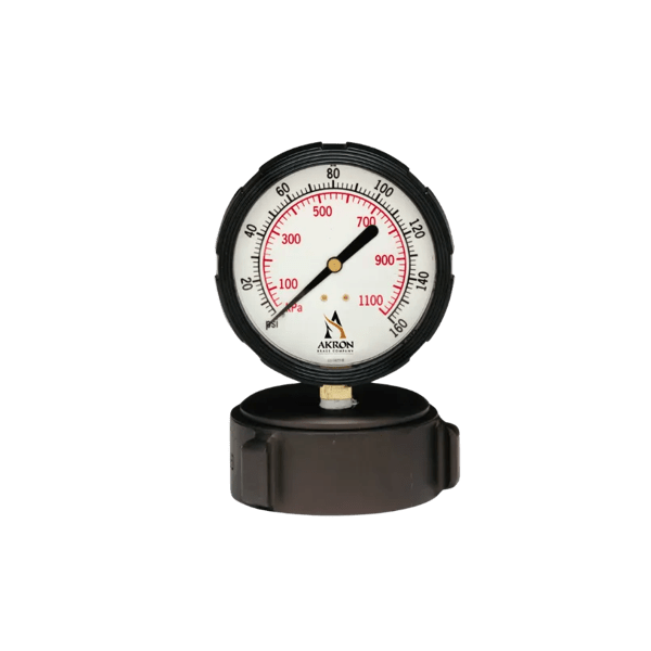 2 1⁄2” (65 mm) NH Cap Gauge with 0-160 PSI Gauge
