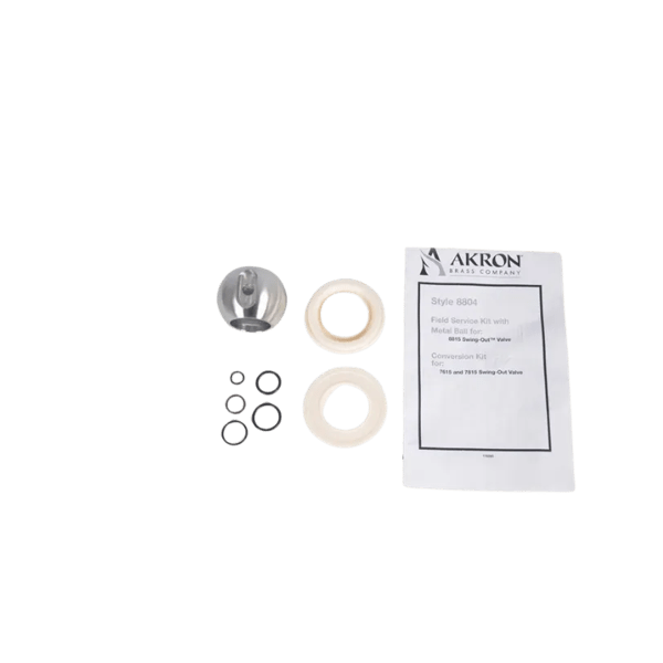 Valve Service Kit for 1.5" Swing Out Valves, including stainless steel ball