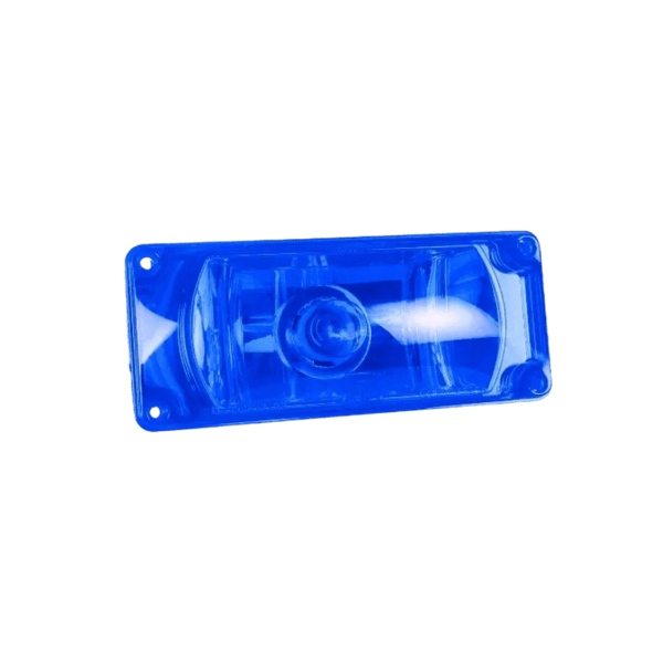 Warning 3x7 Halogen #795X, Panel Blue