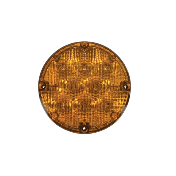 COVER LENS, 7" ROUND, AMBER
