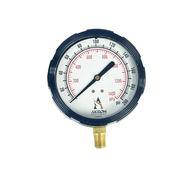 160 PSI PRESSURE GAUGE, 3.5" LFS