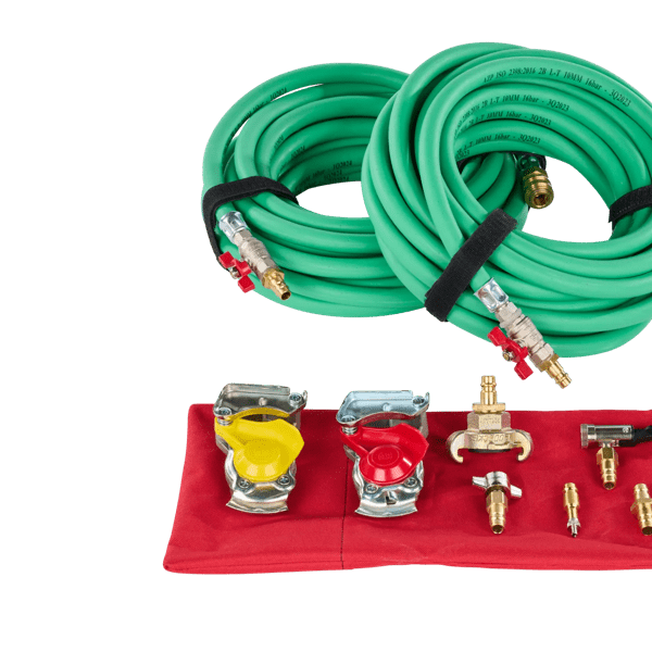 Adapter set for all compressed air sources