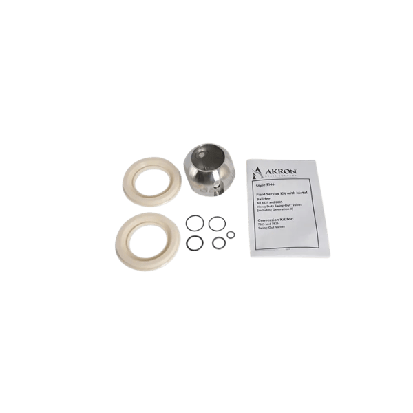 Valve Service Kit for 2.5" Swing-Out Valves, including stainless steel ball
