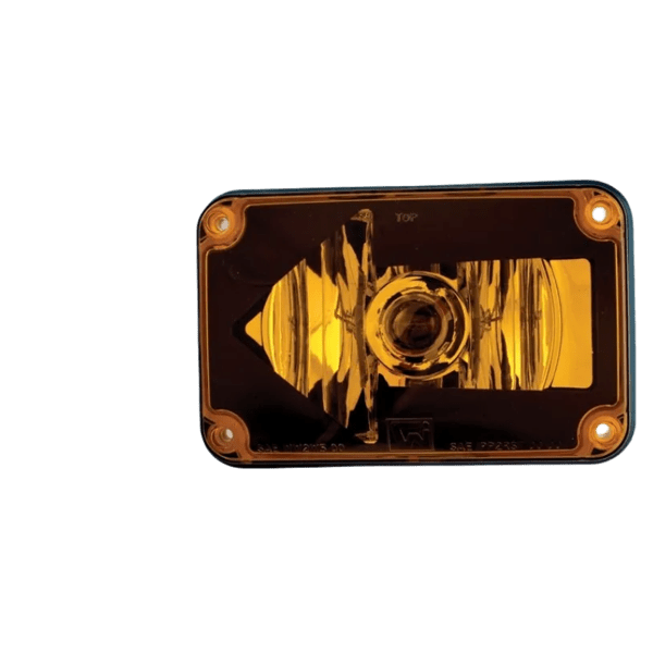 Lens Assy 4x6 Left Turn Arrow, Amber