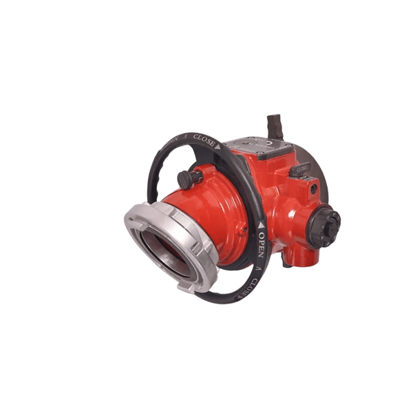 Revolution fire truck intake valve with swivel elbow